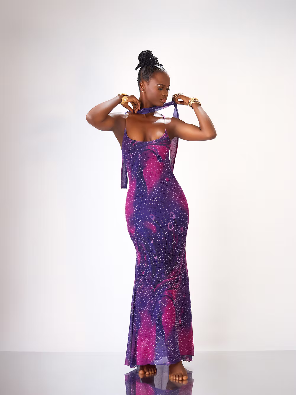 Seta The Label -  ILLUSION DRESS - PURPLE - XS - RPP £115.00