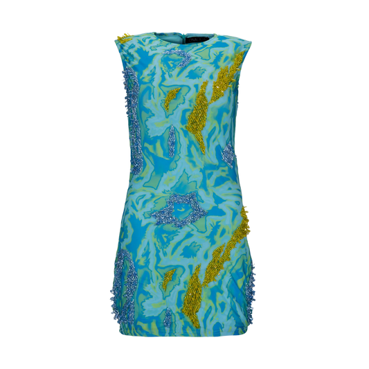 Onalaja - Zusi Sleeveless Mini (Aqua) - M - RRP £458.00